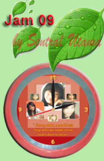 Jam Dinding Foto/Logo09