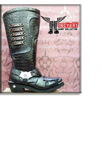 Sepatu Boots motif Buaya Lantas650